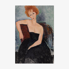 Redheaded Girl in Evening Dress by Amedeo Modigliani