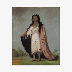 Pshán-shaw, Sweet-scented Grass, Twelve-year-old Daughter of Bloody Hand by George Catlin