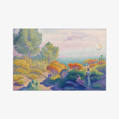 Two Women by the Shore, Mediterranean by Henri-Edmond Cross