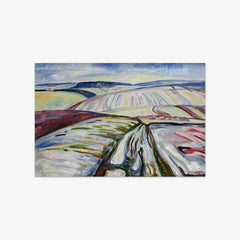 Field in Snow by Edvard Munch