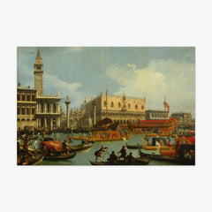 Bucentaur's Return to the Pier by the Palazzo Ducale by Canaletto