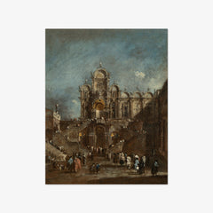 Temporary Tribune in the Campo San Zanipolo, Venice by Francesco Guardi