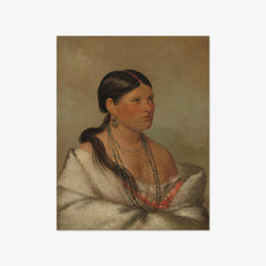 The Female Eagle - Shawano by George Catlin