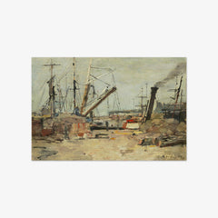 The Trawlers by Eugène Boudin