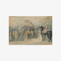 The Duchess of Kent's State Carriage by Constantin Guys