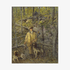 Hunter and Dogs by Julian Alden Weir