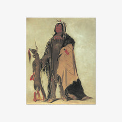 In-ne-ó-cose, Buffalo's Child, a Warrior by George Catlin