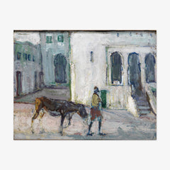 Street Scene, Tangier (Man Leading Calf) by Henry Ossawa Tanner