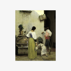 At the Water Trough by Julian Alden Weir