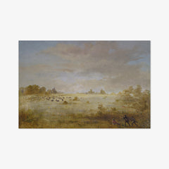 Elk Grazing on an Autumn Prairie by George Catlin