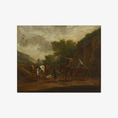 Peasants on the Road by Nicolaes Berchem
