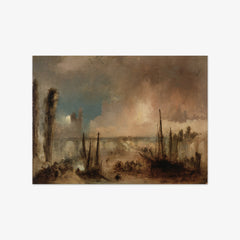 Burning of the Houses of Parliament by Joseph Mallord William Turner