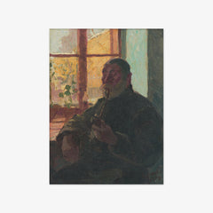 Old Man with a Pipe by Window by József Rippl-Rónai