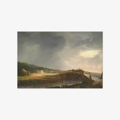 The Bridge across Tryggevælde River with a View of Køge, Zealand by J. C. C. Dahl