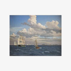 Part of Øresund north of Kronborg by Christoffer Wilhelm Eckersberg