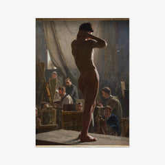 Model Study in Bonnat's Studio by Laurits Tuxen