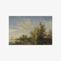 River Landscape by Salomon van Ruysdael