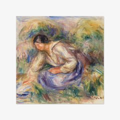 Woman in Blue Skirt by Auguste Renoir