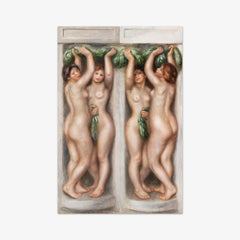 Caryatids (Cariatides); also called Deux baigneuses (panneau décoratif) by Auguste Renoir