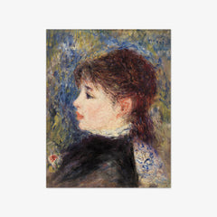 Young Woman with Rose by Auguste Renoir