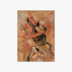 Woman's Head with Red Hat by Auguste Renoir
