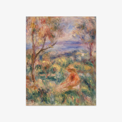 Seated Woman with Sea in the Distance by Auguste Renoir