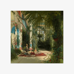 The Interior of the Palm House on the Pfaueninsel Near Potsdam by Carl Blechen