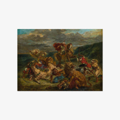 Lion Hunt by Eugène Delacroix