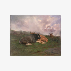 Cattle at Rest on a Hillside in the Alps by Rosa Bonheur