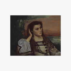 Rêverie (Portrait of Gabrielle Borreau) by Gustave Courbet