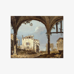 Portico with a Lantern by Canaletto