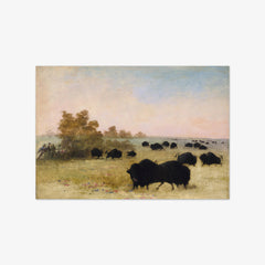 Catlin and Party Stalking Buffalo, Upper Missouri by George Catlin
