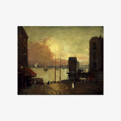 Cumulus Clouds, East River by Robert Henri