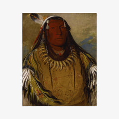 Pa-ris-ka-roó-pa, Two Crows, a Chief by George Catlin
