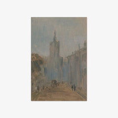 Street with Church and Figures by Joseph Mallord William Turner