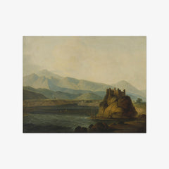 The Rope Bridge at Serinagur by Thomas Daniell