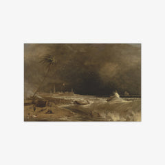 Madras, or Fort St. George, in the Bay of Bengal -- A Squall Passing Off by William Daniell