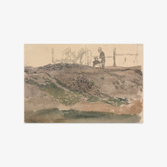 Figures on a Bank, Kensington Gravel Pits by John Linnell