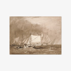 Shipping Scene, with Fishermen by Joseph Mallord William Turner