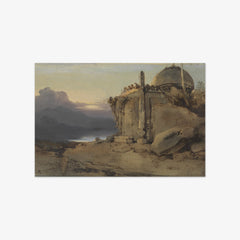 Ruins of a Temple, Sunset by George Chinnery