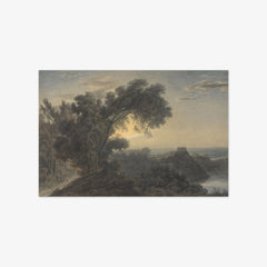 The Lake of Albano and Castle Gandolfo by John Robert Cozens