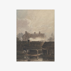 Boat Building - Dockyard at Birmingham by David Cox the Elder
