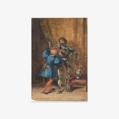 Goetz von Berlichingen Being Dressed in Armor by His Page by Eugène Delacroix