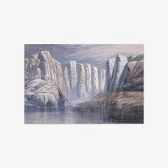 River Pass, Between Barren Rock Cliffs by Edward Lear