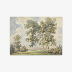 Landscape with Trees and Sheep by George Barret