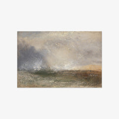 Stormy Sea Breaking on a Shore by Joseph Mallord William Turner