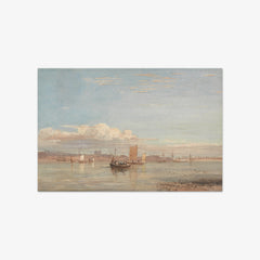 Greenwich Hospital from Woolwich Reach by David Cox the Elder