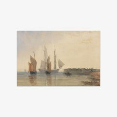Entrance to Calais Harbour by David Cox the Elder