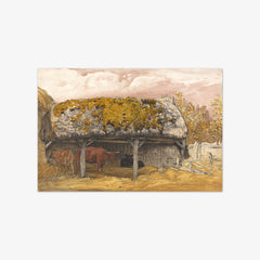A Cow Lodge with a Mossy Roof by Samuel Palmer