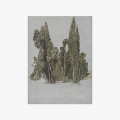 The Cypresses at the Villa d'Este, Tivoli by Samuel Palmer